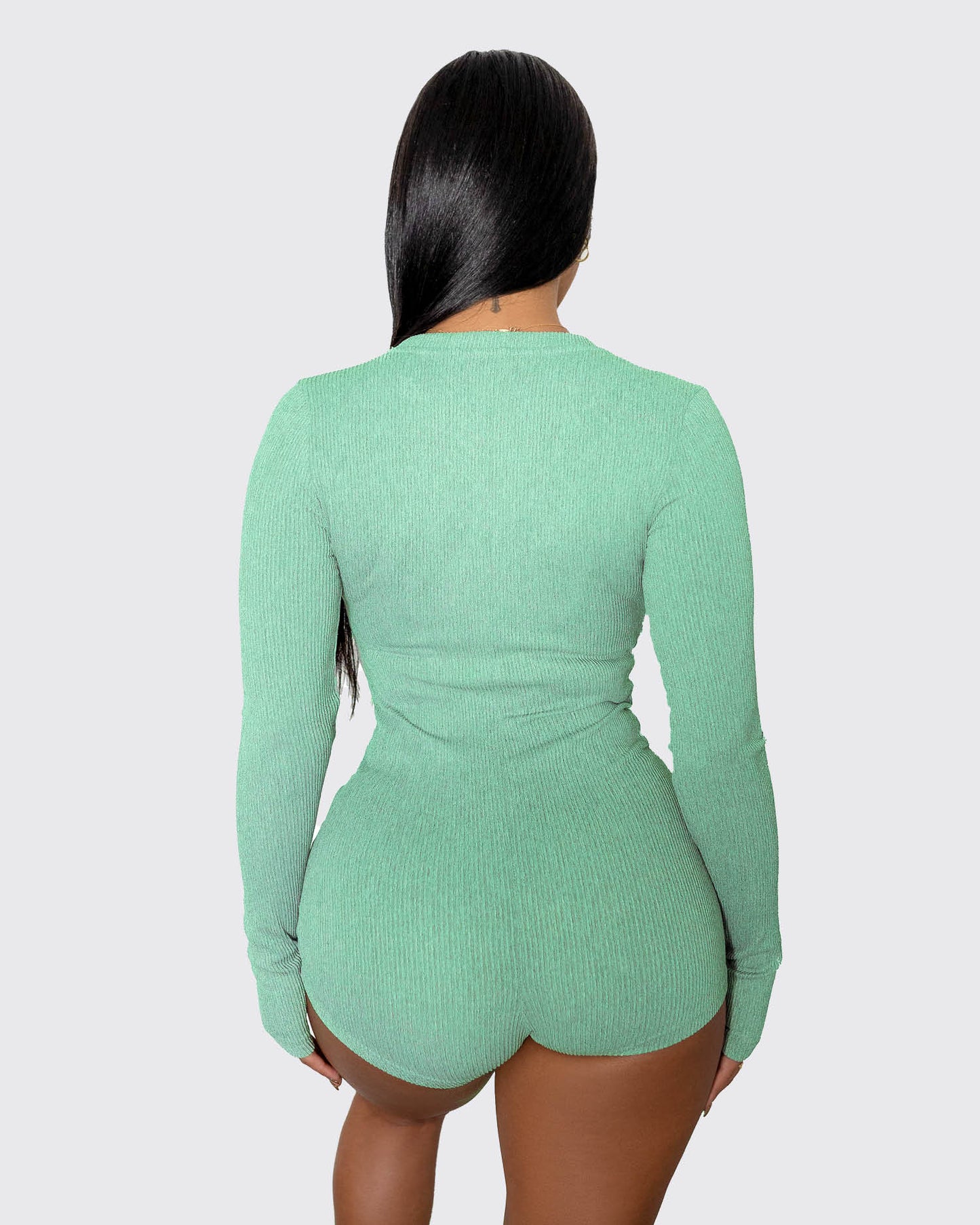 Ribbed Lounge Onesie | MINT-WBK FIT