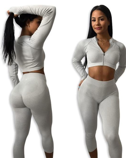 Buy Classic Ribbed Leggings  MARBLE GRAY by Workouts By Katya online - WBK  FIT